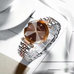 SENRUD Fashion Watches for Women Japan Quartz Rose Gold Watch Stainless Steel Mesh Band Waterproof Elegant Ladies Gifts Wrist Watch - Image 5